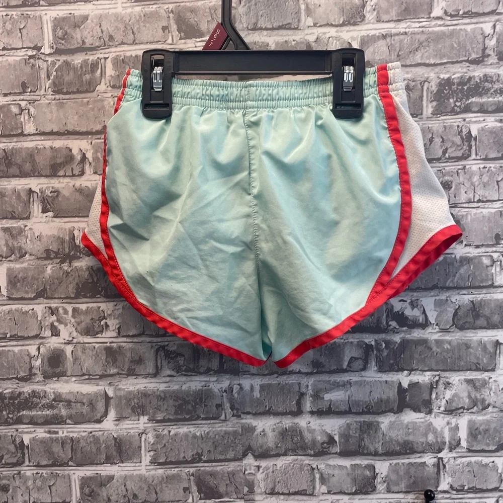 Nike Mint Green Athletic Shorts with‎ Coral Trim